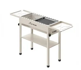 Bếp Nướng Than Hoa BBQ Ngoài Trời Gấp Gọn - Dễ Dàng Mang Theo & Phù Hợp Cho Cắm Trại, Tiệc Tùng, Kích Thước 30x65cm