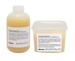 Bộ Gội Xả Davines Nounou 250ml - Hỗ Trợ Phục Hồi Tóc Khô Hư Tổn, Dưỡng Ẩm Mềm Mượt, Chăm Sóc Tóc Cao Cấp Từ Ý