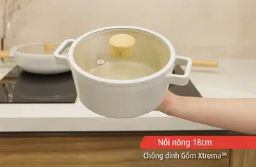 Bộ Nồi Chảo Neoflam Fika IH 5 Món - Chất Liệu Nhôm Cao Cấp, Gốm Chống Dính Xtrema, An Toàn Cho Sức Khỏe