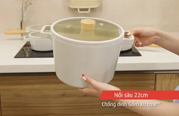 Bộ Nồi Chảo Neoflam Fika IH 5 Món - Chất Liệu Nhôm Cao Cấp, Gốm Chống Dính Xtrema, An Toàn Cho Sức Khỏe