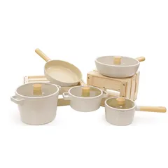 Bộ Nồi Chảo Neoflam Fika IH 5 Món - Chất Liệu Nhôm Cao Cấp, Gốm Chống Dính Xtrema, An Toàn Cho Sức Khỏe