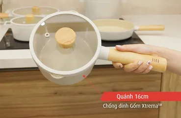 Bộ Nồi Chảo Neoflam Fika IH 5 Món - Chất Liệu Nhôm Cao Cấp, Gốm Chống Dính Xtrema, An Toàn Cho Sức Khỏe