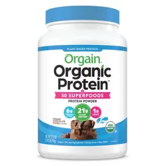 Bột Protein Hữu Cơ Orgain Organic Protein & Superfoods Vani 2.7LB - Dinh Dưỡng Hỗ Trợ Tăng Cơ và Tăng Cân, Hương Vị Ngon, Chất Lượng Cao