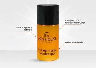 Chấm Mụn The Skin House Dr. Clear Magic Powder Spot 7ml - Sản Phẩm Chăm Sóc Da Mụn, Giảm Viêm, Làm Khô Mụn Hiệu Quả