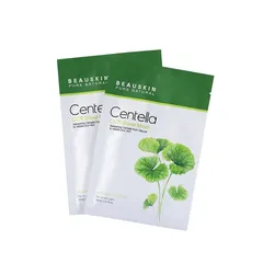 Combo 2 Mặt Nạ Beauskin Cica Centella Sheet Mask - Dưỡng Ẩm, Làm Dịu Da Mụn, Chiết Xuất Từ Thiên Nhiên, Phù Hợp Cho Mọi Loại Da