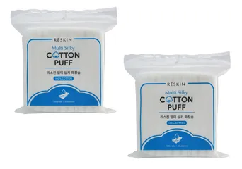Combo 2 túi bông tẩy trang cotton 3 lớp 180 miếng Reskin - Bông mềm, không xơ, an toàn cho mọi loại da, dễ dàng tẩy trang
