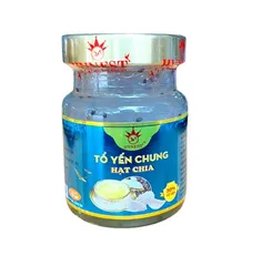 Combo 6 Hũ Tổ Yến Chưng Hạt Chia HVNEST - Dinh Dưỡng Tốt Cho Tim Mạch, Tiêu Hóa, Sức Khỏe Trẻ Em và Người Lớn, 70ml mỗi hũ