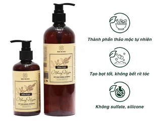 Dầu Gội Thảo Mộc Nhung Huyền - Mộc Hương 220ml/500ml, Tóc Mượt Tự Nhiên, Dưỡng Chất Organic, Phục Hồi Tóc Khỏe, Không Hóa Chất Tàu