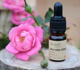 Dầu Hoa Hồng Mộc Hương 10ml - Tinh Chất Dưỡng Sáng Da Từ Thiên Nhiên, Dầu Argan & Hạnh Nhân, Phù Hợp Mọi Loại Da