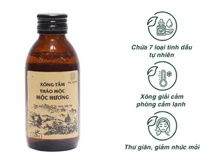 Dầu Xông Tắm Thảo Mộc Tự Nhiên Mộc Hương 150ml - Chiết Xuất Từ 7 Loại Tinh Dầu, Giúp Thư Giãn Cơ Thể و Khử Mùi Thoải Mái