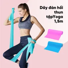 Dây Flexband Kháng Lực Justfit 1.5m - Dụng Cụ Tập Thể Dục Tại Nhà, Tập Yoga và Phục Hồi Chức Năng