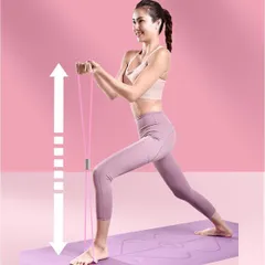 Dây kháng lực số 8 Justfit cho tập gym, yoga tại nhà - Dụng cụ thể thao dễ sử dụng, tay cầm êm ái, hỗ trợ giảm mỡ bụng hiệu quả