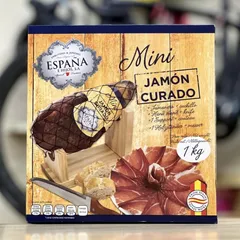 Đùi Heo Muối Mini Jamon Curado Espana - Hương Vị Thơm Ngon Đậm Đà, Món Ăn Truyền Thống Tây Ban Nha 1kg Hộp Sang Trọng