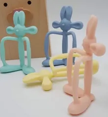 Gặm Nướu Silicone Bunny Banana Mamastem Hàn Quốc - An Toàn, Siêu Mềm, Thiết Kế Dễ Thương Cho Bé, Hỗ Trợ Giảm Đau Răng