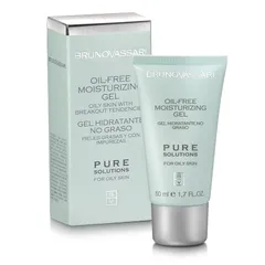 Gel Dưỡng Ẩm Bruno Vassari Oil Free 50ml - Kiểm Soát Dầu Nhờn, Cấp Nước, Dưỡng Da Tươi Trẻ, Không Gây Nhờn Bóng