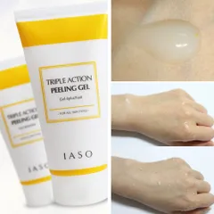 Gel Tẩy Da Chết Iaso Triple Action Peeling 150g - Giúp Làm Sáng Da, Loại Bỏ Mụn Cám, Dưỡng Ẩm Cho Mọi Loại Da