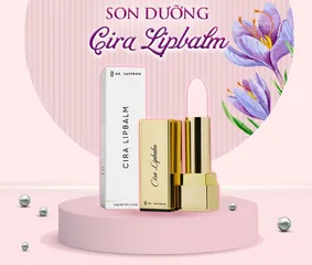 Hộp quà tặng trái tim son dưỡng môi Saffron Cira Lipbalm - Quà sinh nhật & Giáng sinh cho phái đẹp với chất son tự nhiên ẩm mịn