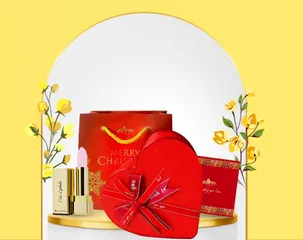 Hộp quà tặng trái tim son dưỡng môi Saffron Cira Lipbalm - Quà sinh nhật & Giáng sinh cho phái đẹp với chất son tự nhiên ẩm mịn