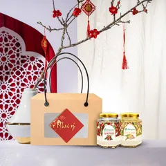 Hộp Quà Tết Saffron - Táo Đỏ Sấy Khô & Mứt Gừng Cao Cấp - Món Quà Sức Khỏe Ý Nghĩa Cho Ngày Tết