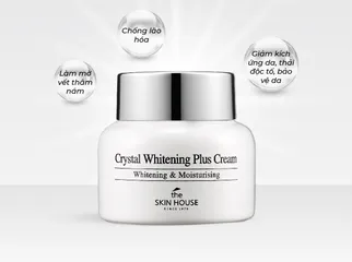 Kem Dưỡng Trắng Da The Skin House Crystal Whitening Plus Cream 50ml - Hỗ Trợ Mờ Nám, Dưỡng Ẩm, Làm Sáng Da Tối Ưu