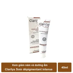 Kem Dưỡng Ẩm Giảm Nám Clarilys Soin Dépigmentant Intense 40ml - Làm Mờ Đốm Nâu, Dưỡng Sáng Da, Thẩm Thấu Nhanh, Trong Suốt, Phù Hợp Với Mọi Loại Da
