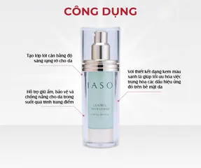 Kem Lót Chống Nắng IASO Control Make Up Base SPF20 - Dưỡng Ẩm, Trung Hòa Tông Màu Da, Phù Hợp Mọi Loại Da, 35ml