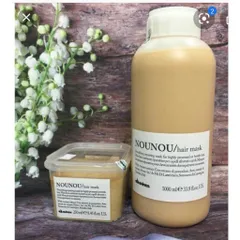 Kem ủ tóc Davines Nounou 250ml - Phục hồi tóc khô hư tổn, nuôi dưỡng mềm mượt, không chứa bảo quản, hương cam chanh thơm mát