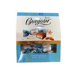 Kẹo Socola Dừa Hạnh Nhân Konti Bonjour Coconut - Hương Vị Ngọt Bùi, Túi 500g, Quà Tặng Sang Trọng, Hảo Hạng