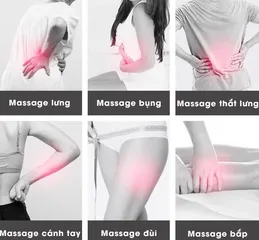 Máy Massage Cầm Tay Jiashi MMS01 Đa Năng 6 Đầu Thay Thế - Thiết Kế Ergonomic, Chất Liệu Cao Cấp, Hiệu Suất Mạnh Mẽ cho Tắm Nềm Thoải Mái