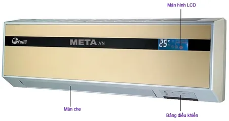Máy Sưởi Điều Hòa Gốm Ceramic Fujie CH-2500 - Công Nghệ Nhanh Nóng, Tiết Kiệm Điện, Dễ Dàng Di ChuyểN