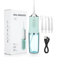 Máy Tăm Nước Cầm Tay Jiashi MTN01 - 3 Chế Độ, 4 Đầu Chuyên Dụng, Làm Sạch Hiệu Quả Cho Người Niềng Răng