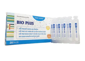 Men Tiêu Hóa Bio Plus Dược Vương - Hỗ Trợ Bổ Sung Lợi Khuẩn, Cân Bằng Hệ Vi Sinh Đường Ruột, Dạng Ống Siro Cho Người Lớn Và Trẻ Nhỏ 20 Ống