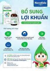 Novofido Drops - Hỗ Trợ Bổ Sung Lợi Khuẩn Cho Bé, Cải Thiện Hệ Tiêu Hóa, An Toàn và Lành Tính, 15ml