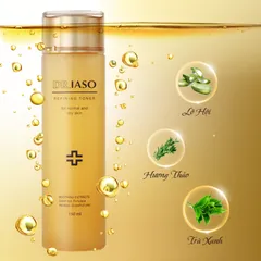 Nước Hoa Hồng Cân Bằng Độ Ẩm Dr.Iaso Refining Toner 150ml - Dưỡng Ẩm Dịu Nhẹ, Làm Sạch Da, Phù Hợp Cho Da Thường Đến Da Khô
