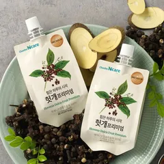 Nước Hồng Sâm Nho Khô Chunho Ncare - Giải Độc Gan, Thanh Lọc Cơ Thể, Hương Vị Ngọt Dịu, Hộp 30 Gói 80ml