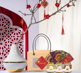 Hộp quà Tết Mộc Hương Sơn - Set mứt saffron và táo đỏ sấy cao cấp, món quà sang trọng cho người thân và bạn bè