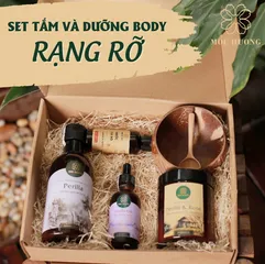 Set Tắm và Dưỡng Da Body Rạng Rỡ Mộc Hương - Bộ Chăm Sóc Da Chiết Xuất Tự Nhiên, Đáng Tin Cậy và Dưỡng Ẩm Chất Lượng