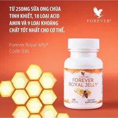 Sữa Ong Chúa Forever Royal Jelly 036FLP 60 Viên - Hỗ Trợ Tăng Cường Miễn Dịch Và Làm Đẹp Da Từ Bên Trong