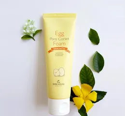 Sữa Rửa Mặt The Skin House Egg Pore Corset Foam 120ml - Làm Sạch Se Khít Lỗ Chân Lông Cho Mọi Loại Da