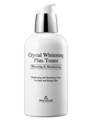 Nước Hoa Hồng The Skin House Crystal Whitening Plus Toner 130ml - Dưỡng Trắng Sáng Da, Làm Mờ Thâm Nám, Chứa Chiết Xuất Tự Nhiên