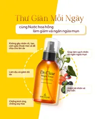 Toner Nước Hoa Hồng The Skin House Dr. Clear Magic 130ml - Hỗ Trợ Ngăn Mụn, Làm Dịu Da, Chăm Sóc Da Dầu Mụn Chất Lượng Cao