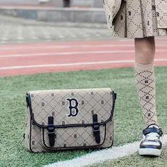 Túi Xách Trẻ Em MLB Diamond Monogram Jacquard Boston Red Sox - Balo Thời Trang Học Sinh Độc Đáo, Dây Đeo Tháo Rời