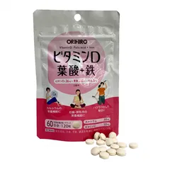 Viên Uống Bổ Sung Vitamin D, Axit Folic, Sắt Orihiro - Hỗ Trợ Sức Khỏe Mẹ Bầu, Tăng Cường Dinh Dưỡng Thai Kỳ