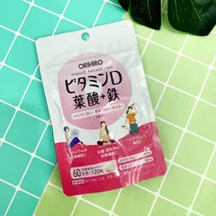 Viên Uống Bổ Sung Vitamin D, Axit Folic, Sắt Orihiro - Hỗ Trợ Sức Khỏe Mẹ Bầu, Tăng Cường Dinh Dưỡng Thai Kỳ