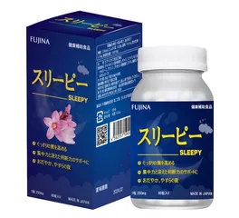 Viên uống hỗ trợ ngủ ngon Sleepy Fujina Nhật Bản - Giúp dễ ngủ và ngủ sâu hơn, sản phẩm chiết xuất tự nhiên an toàn cho người lớn.