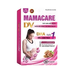 Viên uống Mamacare DV Dược Vương - Bổ sung vitamin, DHA cho mẹ bầu, hỗ trợ tăng cường sức khỏe và đề kháng trong thai kỳ - Hộp 30 viên