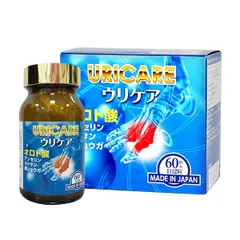 Viên Uricare Giảm Axit Uric trong Máu - Hỗ Trợ Điều Trị Gout, Tăng Cường Khả Năng Vận Động - Hộp 60 Viên Nhật Bản