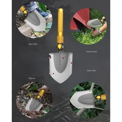 Xẻng Mini Đa Năng Gấp Gọn, Làm Vườn & Dã Ngoại - Chất Liệu Thép Không Gỉ, Tiện Dụng Cho Cắm Trại, Leo Núi, Khui Nắp Chai