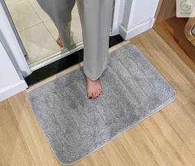 Thảm trải sàn len lông kẻ dọc Ghome TC01 - Phong cách hiện đại, chất liệu êm ái, nhiều kích thước màu xám, ghi