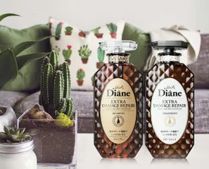 Cặp Dầu Gội Xả Moist Diane Extra Damage Repair 450ml - Phục Hồi Tóc Hư Tổn Nặng, Dưỡng Ẩm Chuyên Sâu, Bảo Vệ Màu Tóc